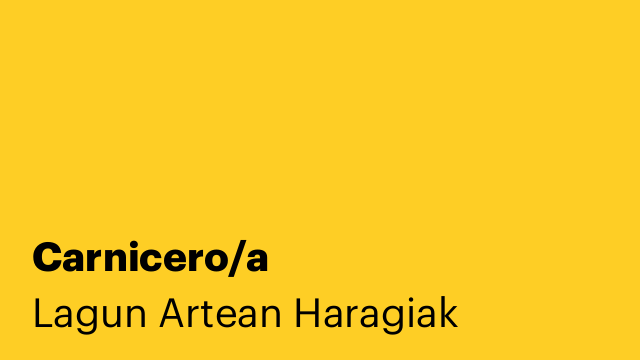 Carnicero/a