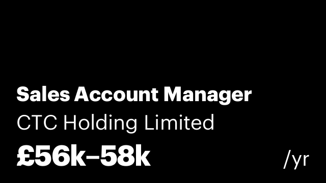 Sales Account Manager