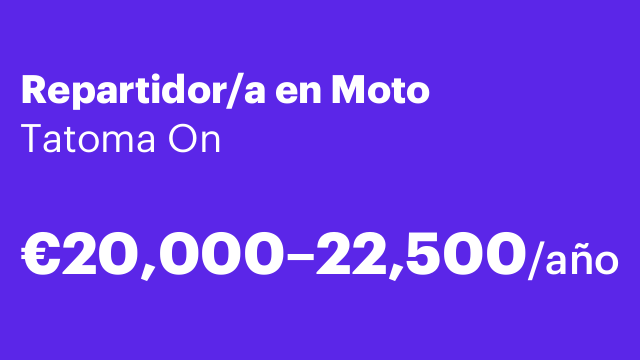 Repartidor/a en Moto