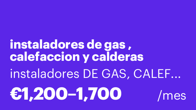 instaladores de gas , calefaccion y calderas