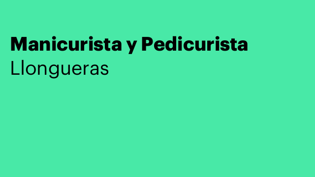 Manicurista y Pedicurista