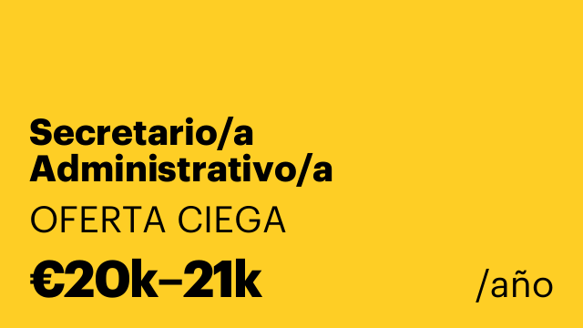 Secretario/a Administrativo/a