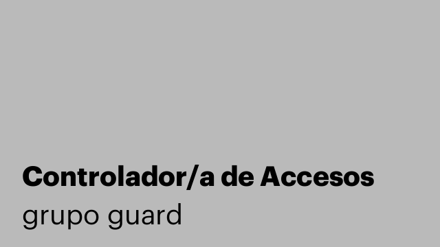 Controlador/a de Accesos