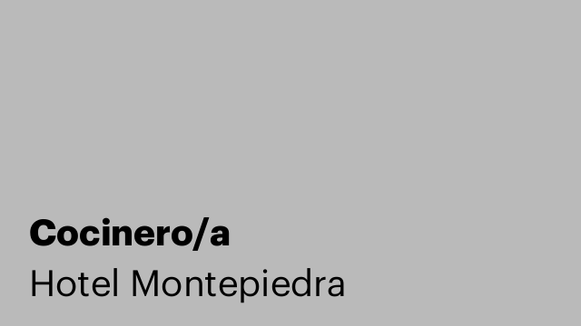 Cocinero/a