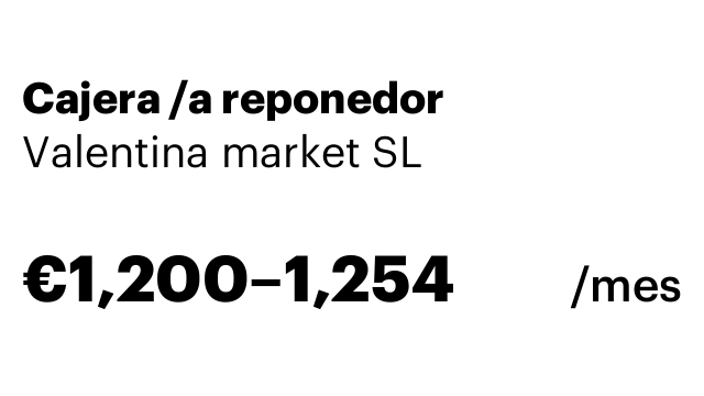 Cajera /a reponedor