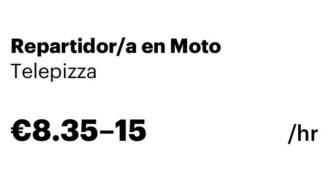 Repartidor/a en Moto