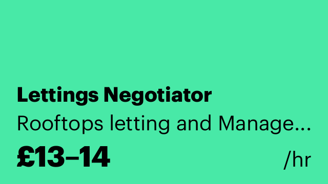 Lettings Negotiator