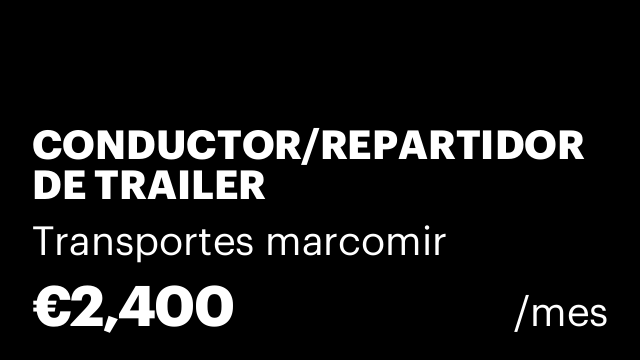 CONDUCTOR/REPARTIDOR DE TRAILER