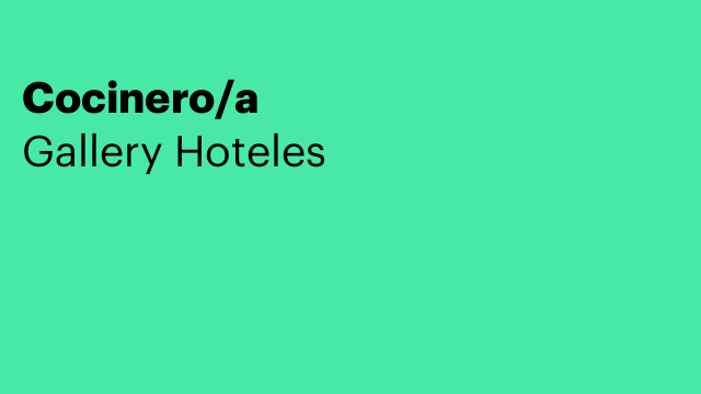 Cocinero/a