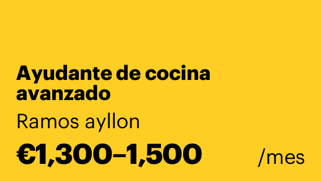 Ayudante de cocina avanzado