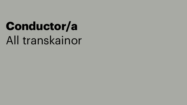 Conductor/a