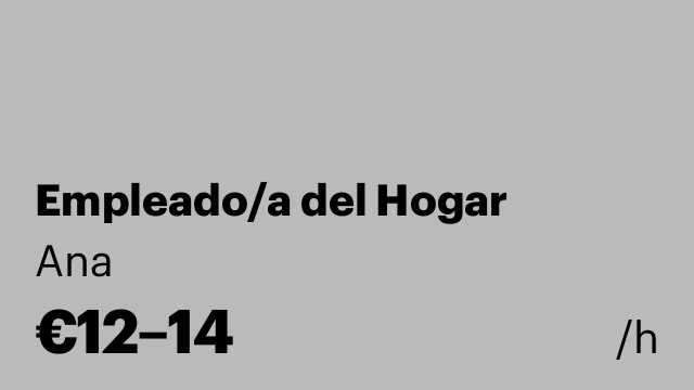 Empleado/a del Hogar