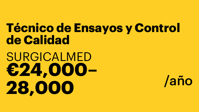 Técnico de Ensayos y Control de Calidad