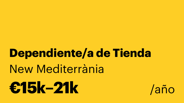 Dependiente/a de Tienda