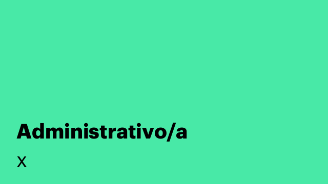 Administrativo/a