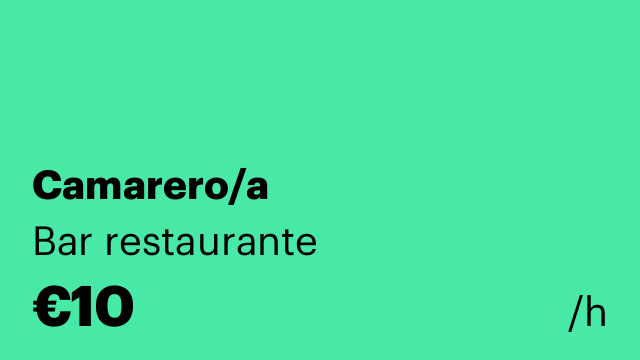 Camarero/a