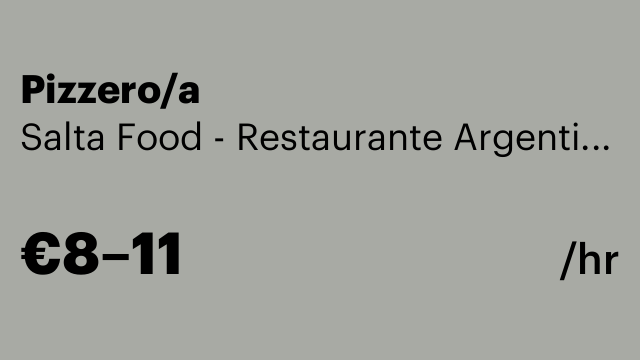 Pizzero/a