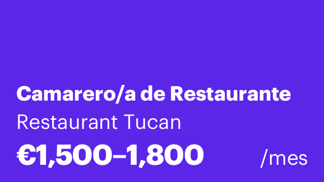 Camarero/a de Restaurante