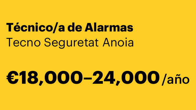 Técnico/a de Alarmas