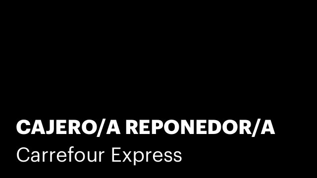 CAJERO/A REPONEDOR/A