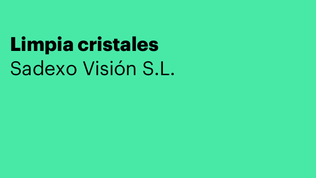 Limpia cristales