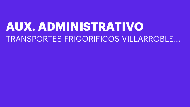AUX. ADMINISTRATIVO