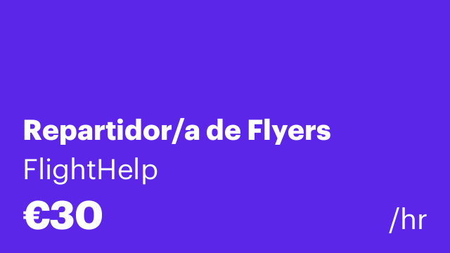 Repartidor/a de Flyers