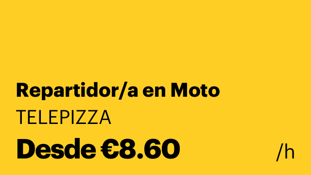 Repartidor/a en Moto