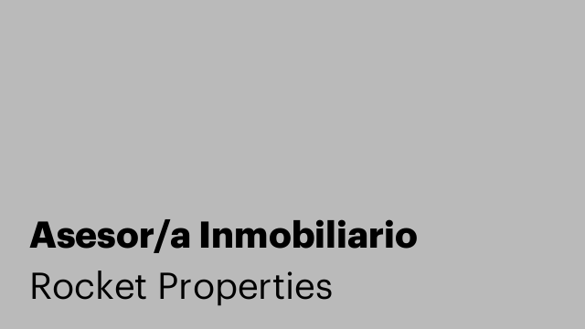 Asesor/a Inmobiliario