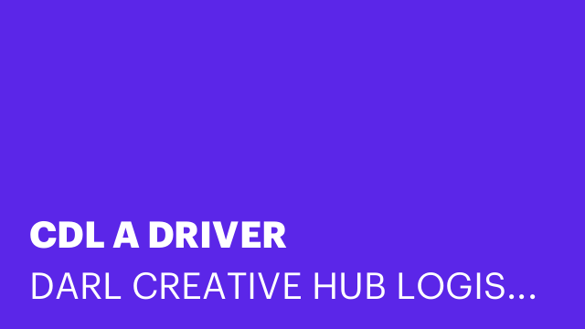CDL A DRIVER