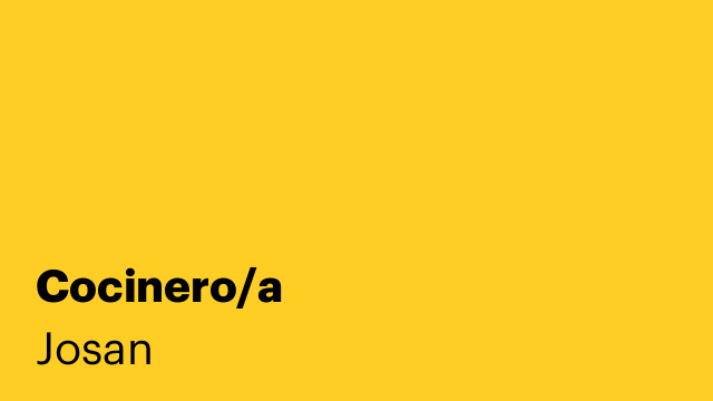 Cocinero/a