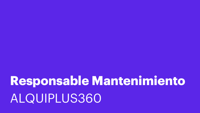 Responsable Mantenimiento