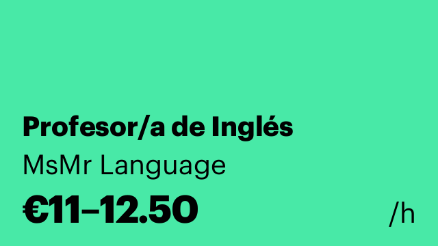 Profesor/a de Inglés