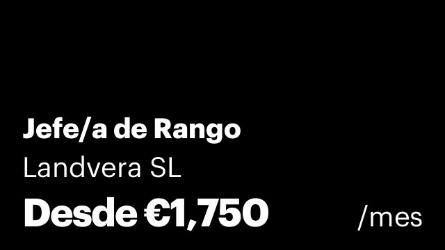 Jefe/a de Rango