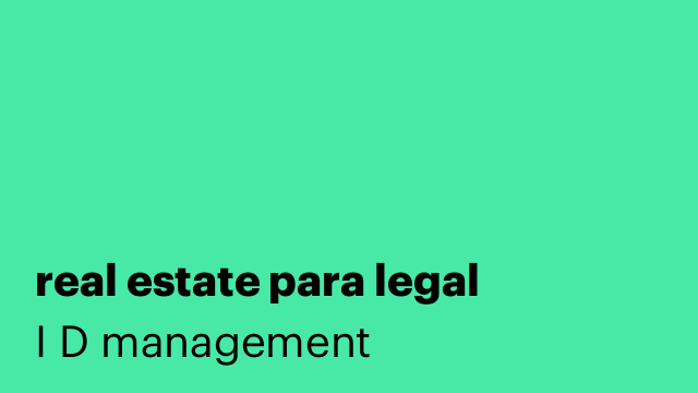 real estate para legal