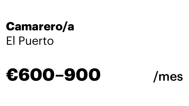 Camarero/a