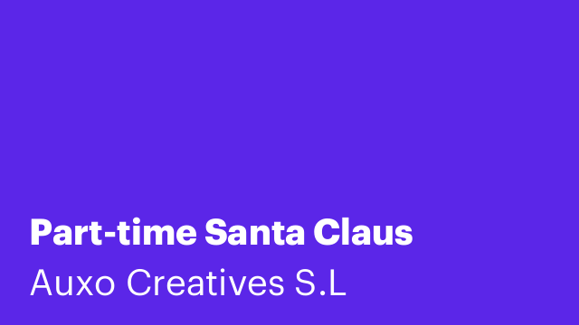 Part-time Santa Claus