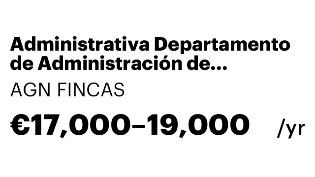 Administrativa Departamento de Administración de Comunidades