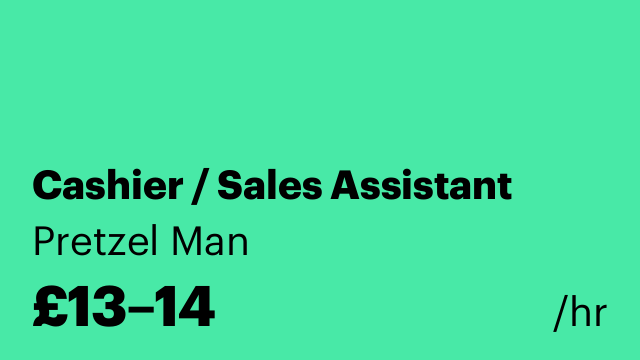 Cashier / Sales Assistant