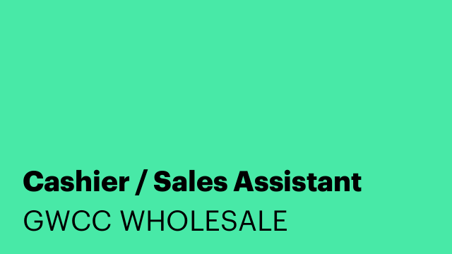 Cashier / Sales Assistant