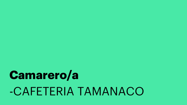 Camarero/a