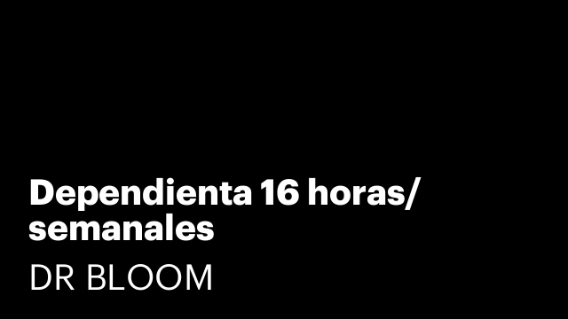 Dependienta 16 horas/ semanales