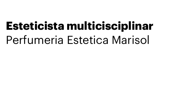 Esteticista multicisciplinar