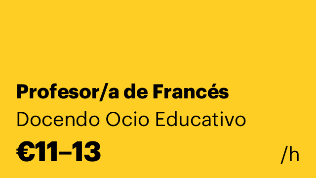 Profesor/a de Francés