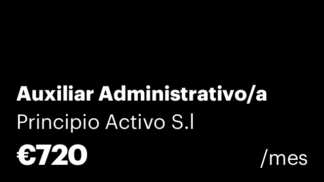 Auxiliar Administrativo/a