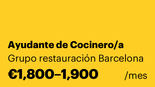 Ayudante de Cocinero/a