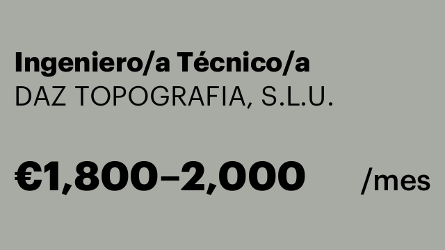 Ingeniero/a Técnico/a