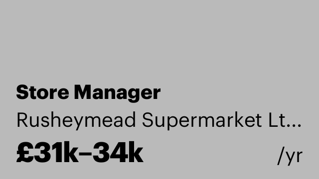 Store Manager