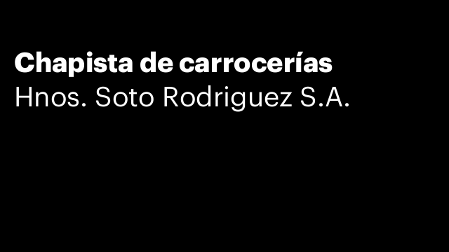 Chapista de carrocerías