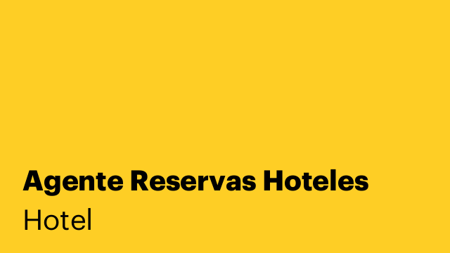 Agente Reservas Hoteles